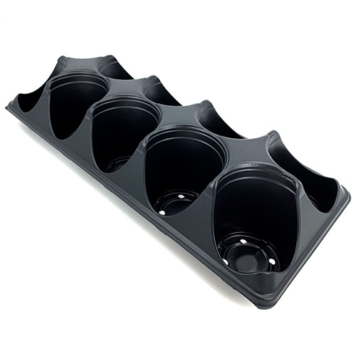 10 Count Tray for 4.70 Deep Round Pot Black - 85 per case - Carry Trays
